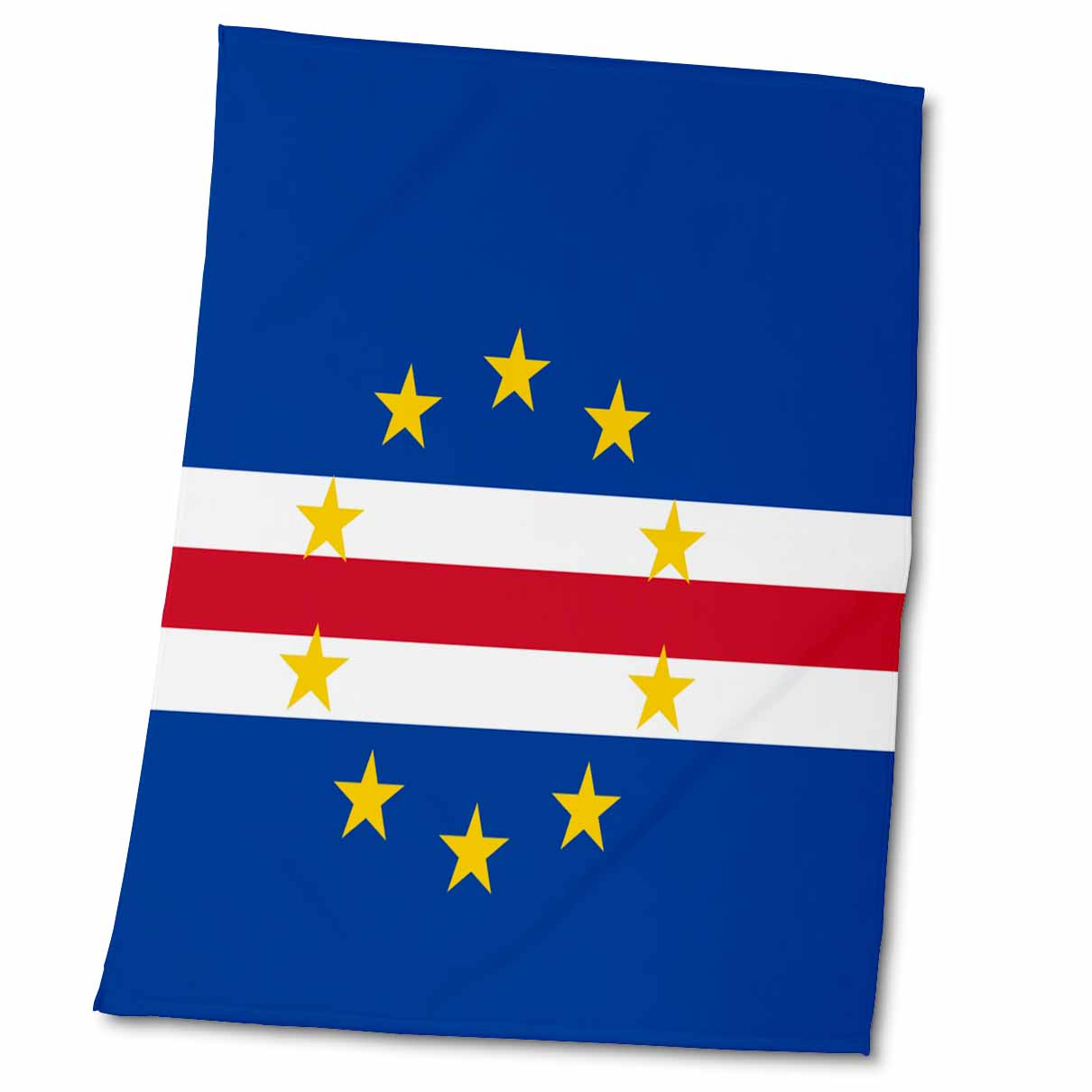 3dRose Flag of Cape Verde Island Country - Cape Verdean Dark Navy Blue red... - Towels (twl-158277)