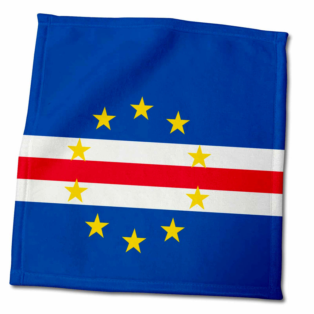 3dRose Flag of Cape Verde Island Country - Cape Verdean Dark Navy Blue red... - Towels (twl-158277)