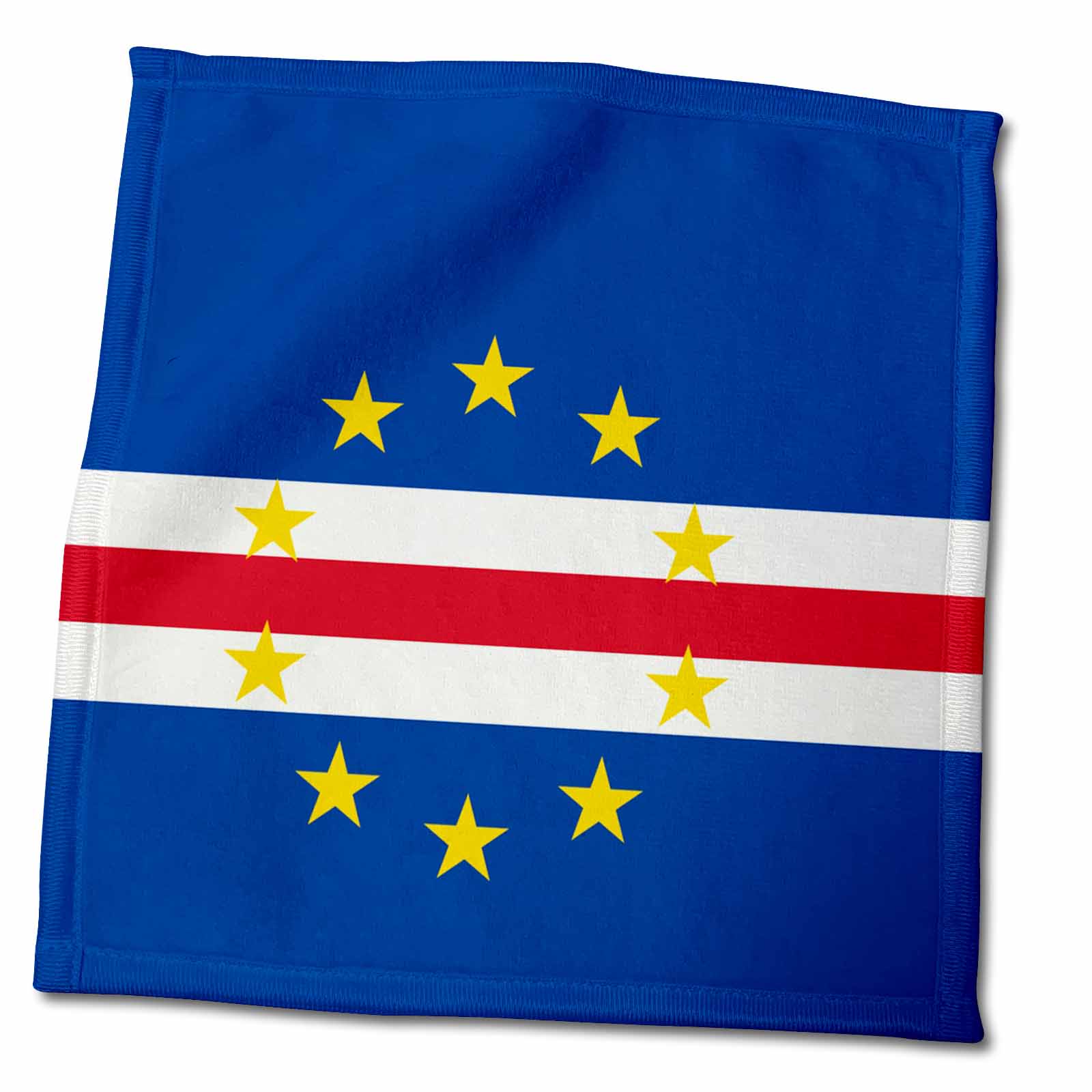 3dRose Flag of Cape Verde Island Country - Cape Verdean Dark Navy Blue red... - Towels (twl-158277)